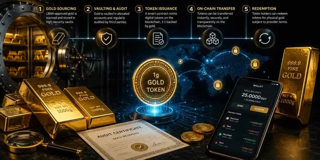 How Gold Tokenization Works on Blockchain Networks